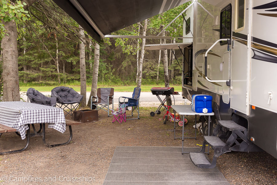 campsite at falcon beach campground in falcon lake