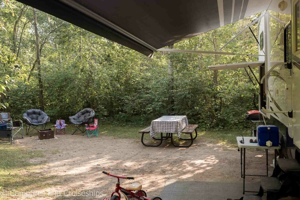 campsite in bay 14 at grand beach manitoba