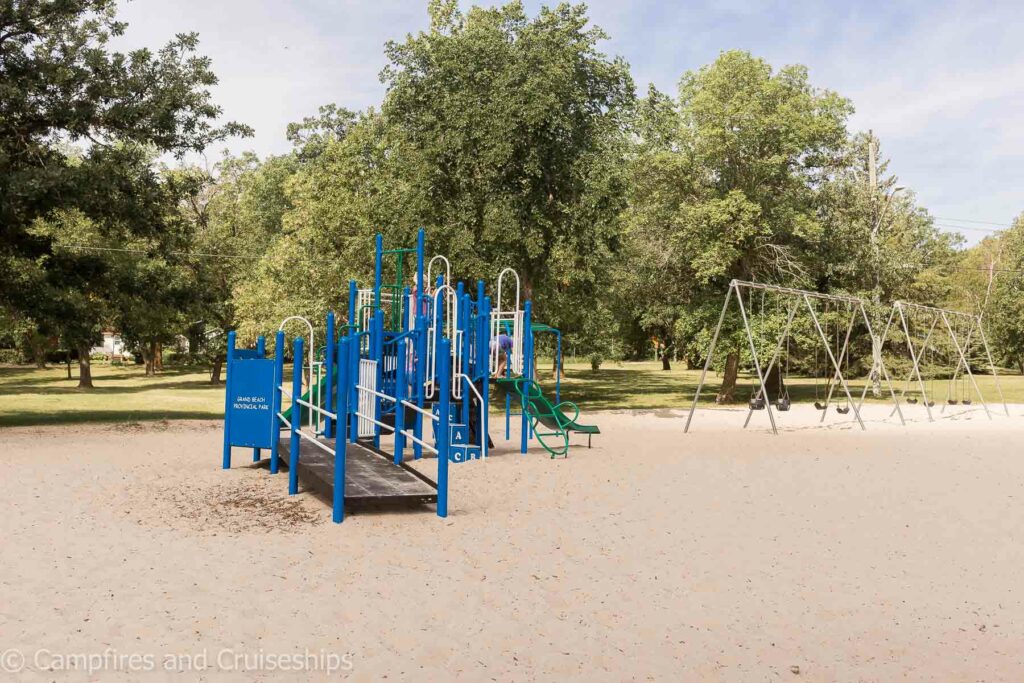 playground at west beach in grand beach