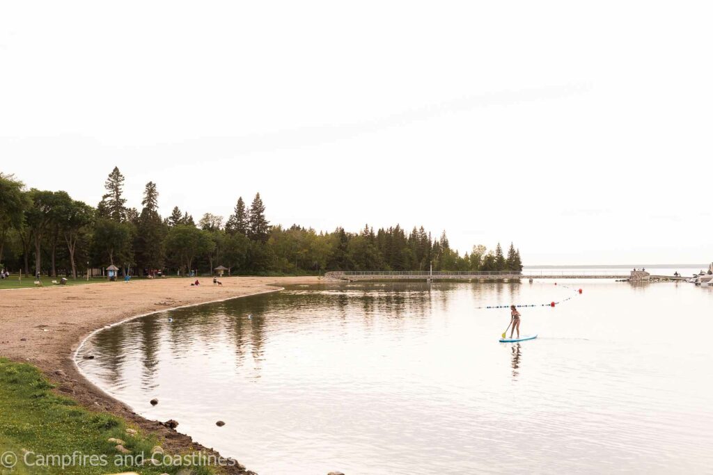 clear lake beach in wasagaming manitoba